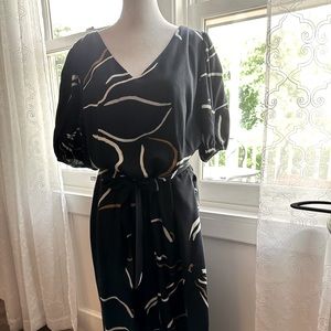 Ann Taylor Navy print Jumpsuit size 14P